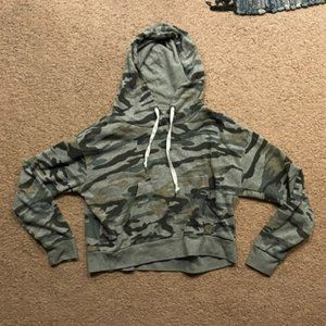Green Camo Sweater Hoodie